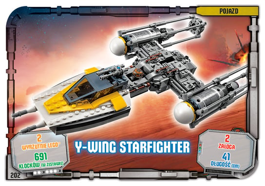 Karta LEGO Star Wars TCC 202 Y-Wing Starfighter Blue Ocean Entertainment Polska Sp. z o.o.