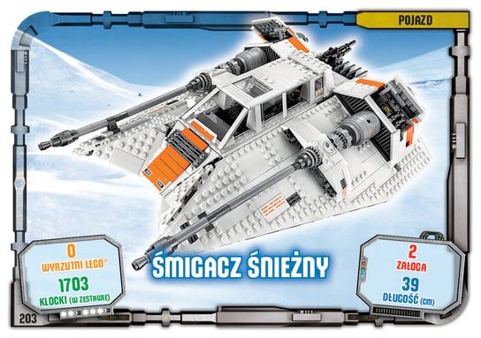 Karta LEGO Star Wars TCC 203 Śmigacz śnieżny Blue Ocean Entertainment Polska Sp. z o.o.