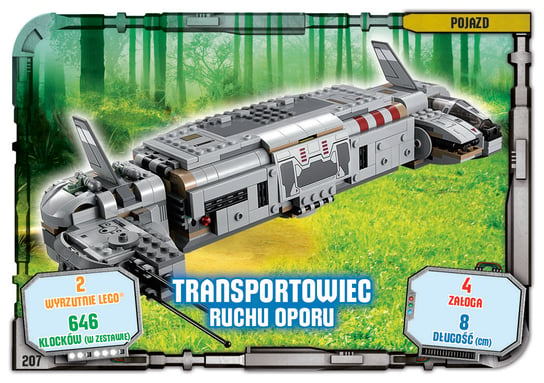 Karta LEGO Star Wars TCC 207 Transport Ruchu Oporu Blue Ocean Entertainment Polska Sp. z o.o.