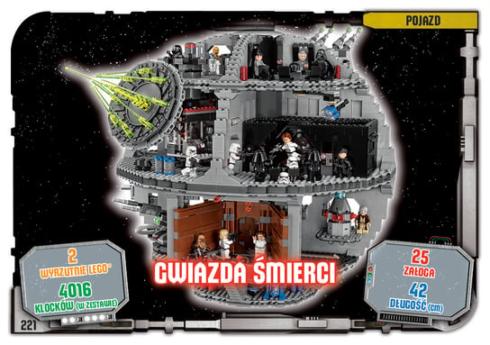 Karta LEGO Star Wars TCC 221 Gwiazda Śmierci Blue Ocean Entertainment Polska Sp. z o.o.