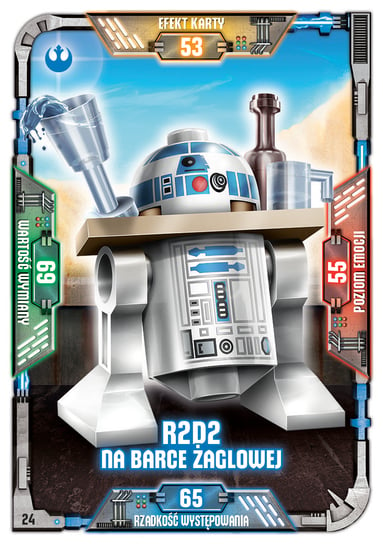 Karta LEGO Star Wars TCC 24 R2-D2 na barce żaglowej Blue Ocean Entertainment Polska Sp. z o.o.