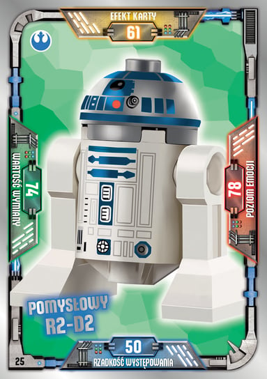Karta LEGO Star Wars TCC 25 Pomysłowy R2-D2 Blue Ocean Entertainment Polska Sp. z o.o.