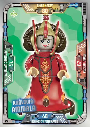 Karta LEGO Star Wars TCC 27 Królowa Amidala Blue Ocean Entertainment Polska Sp. z o.o.