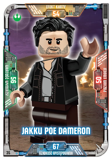 Karta LEGO Star Wars TCC 35 Jakku Poe Dameron Blue Ocean Entertainment Polska Sp. z o.o.