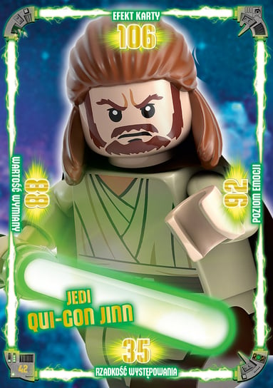 Karta LEGO Star Wars TCC 42 Jedi Qui-Gon Jinn Blue Ocean Entertainment Polska Sp. z o.o.
