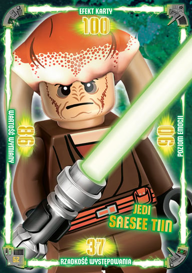 Karta LEGO Star Wars TCC 52 Jedi Saesee Tiin Blue Ocean Entertainment Polska Sp. z o.o.
