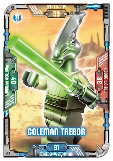 Karta LEGO Star Wars TCC 53 Coleman Trebor Blue Ocean Entertainment Polska Sp. z o.o.