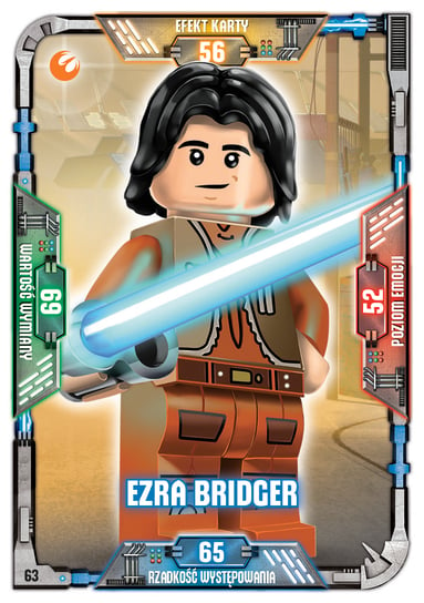 Karta LEGO Star Wars TCC 63 Ezra Bridger Blue Ocean Entertainment Polska Sp. z o.o.