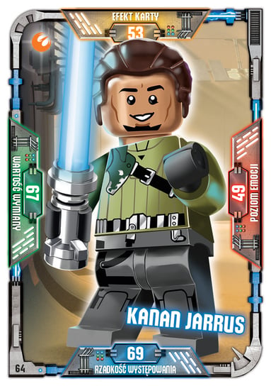 Karta LEGO Star Wars TCC 64 Kanan Jarrus Blue Ocean Entertainment Polska Sp. z o.o.