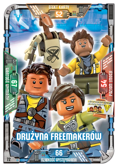 Karta LEGO Star Wars TCC 72 Drużyna Freemakerów Blue Ocean Entertainment Polska Sp. z o.o.