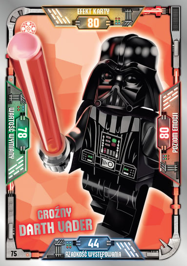 Karta LEGO Star Wars TCC 75 Groźny Darth Vader Blue Ocean Entertainment Polska Sp. z o.o.