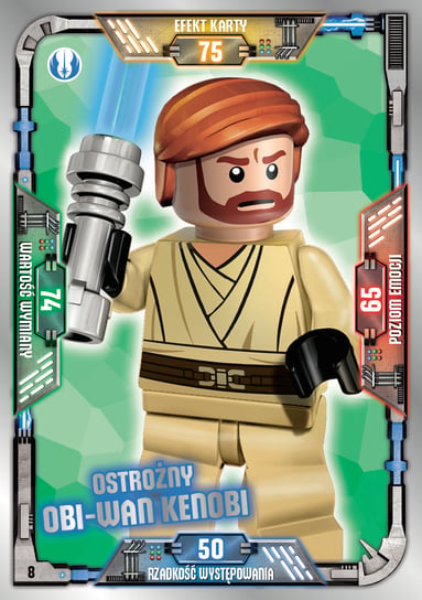 Karta LEGO Star Wars TCC 8 Ostrożny Obi-Wan Kenobi Blue Ocean Entertainment Polska Sp. z o.o.