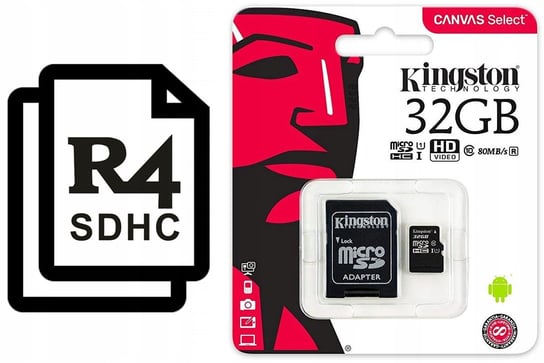 Karta micro SD 32 GB konfiguracja do R4i Dual-Core VORTEX
