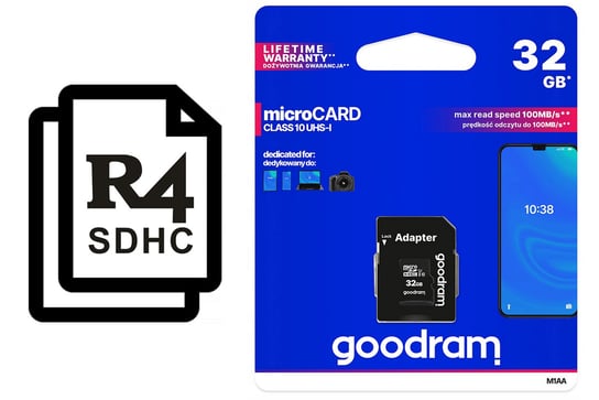 Karta micro SD 32 GB konfiguracja do R4i Dual-Core VORTEX