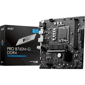 Karta MSI PRO B760M-G DDR4 z procesorem Intel B760 LGA 1700 micro ATX MSI