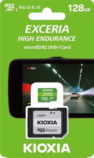 Karta pamięci 128GB + adapter microSDXC, UHS-1, U3, V30, A1 KIOXIA Exceria High Endurance M303E (38526220 ) Kioxia