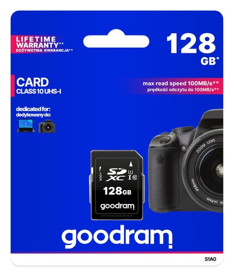 Karta pamięci 128GB SDXC UHS-1 U1 GOODRAM S1A0-1280R12 GoodRam