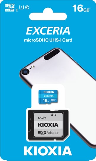 Karta pamięci 16GB + adapter microSDHC, UHS-1, U1, KIOXIA Exceria M203 (38524288 ) Kioxia
