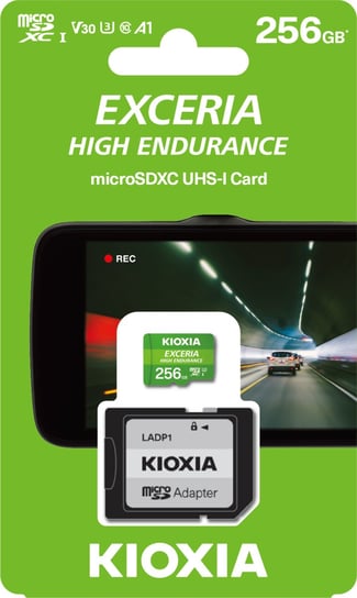 Karta pamięci 256GB + adapter microSDXC, UHS-1, U3, V30, A1 KIOXIA Exceria High Endurance M303E (38526282 ) Kioxia