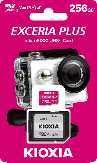 Karta pamięci 256GB + adapter microSDXC, UHS-1, U3, V30, A1 KIOXIA Exceria Plus M303 (38526084 ) Kioxia