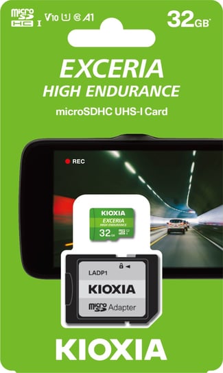 Karta pamięci 32GB + adapter microSDHC, UHS-1, U3, V10, A1 KIOXIA Exceria High Endurance M303E (38526183 ) Kioxia