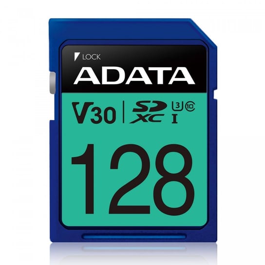 Karta pamięci ADATA SDXC PremierPro, 128GB, UHS-I, U3, V30, 100/80 MB/s ADATA