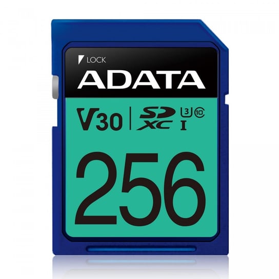Karta pamięci ADATA SDXC PremierPro, 256GB, UHS-I, U3, V30, 100/80 MB/s ADATA