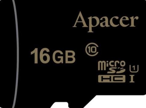 Karta pamięci APACER AP16GMCSH10U1-R, microSDHC, 16 GB Apacer