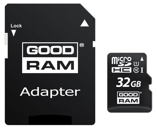 Karta pamięci GOODRAM microSDHC, 32 GB, Class 10 + adapter SD GoodRam