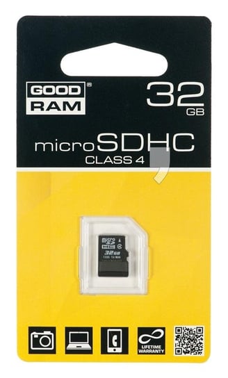 Karta pamięci GOODRAM microSDHC, 32 GB, Class 4 GoodRam