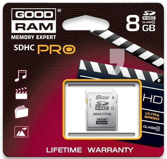 Karta pamięci GOODRAM SD, 8 GB, SDHC 10 GoodRam