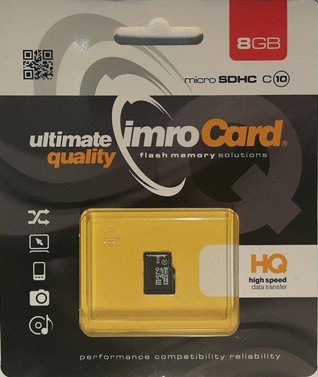 Karta pamięci IMRO 10/8G, microSD, 8 GB Imro