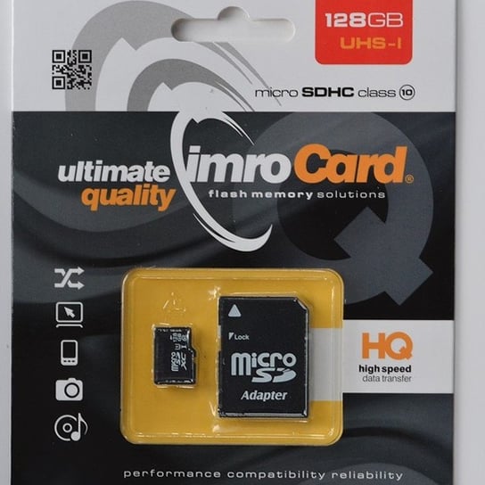 Karta pamięci IMRO, microSDXC, 128 GB + adapter SD Imro