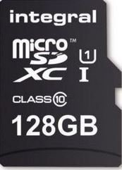 Karta pamięci INTEGRAL INMSDX128G10-SPTOTGR, microSDXC, 128 GB + czytnik kart pamięci Integral