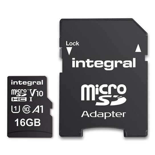 Karta pamięci INTEGRAL UltimaPro, microSDHC, 16 GB, Class 10, Adapter Integral