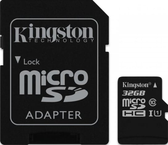 Karta pamięci KINGSTON Canvas Select, microSD, 32 GB + adapter Kingston