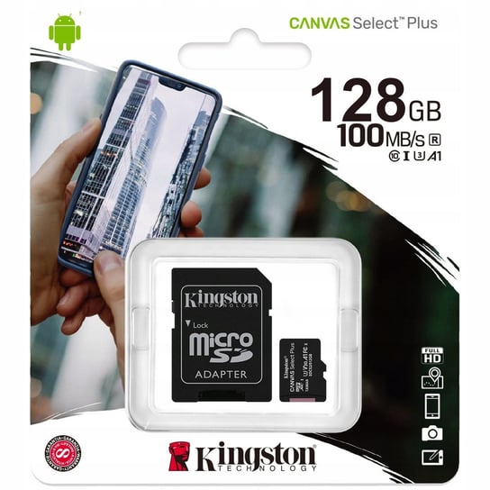 KARTA PAMIĘCI KINGSTON MICRO SD SDXC 128GB ADAPTER Kingston