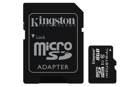 Karta pamięci KINGSTON microSDHC, 8 GB, UHS-I + Adapter SD Kingston