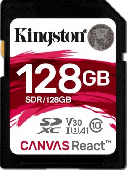 Karta pamięci KINGSTON SD Canvas React, 128 GB Kingston