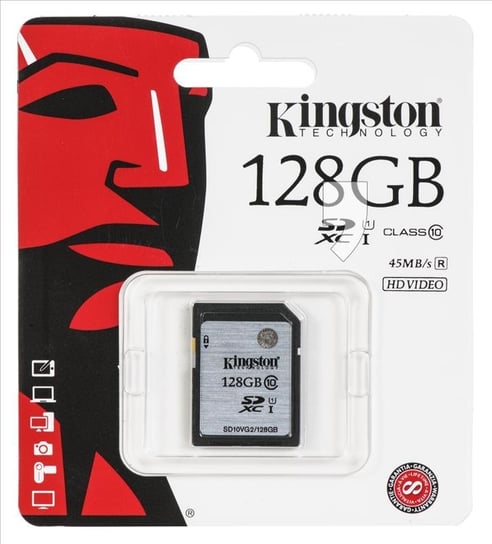 Karta pamięci KINGSTON SD10VG2/128GB, SDXC, 128 GB Kingston