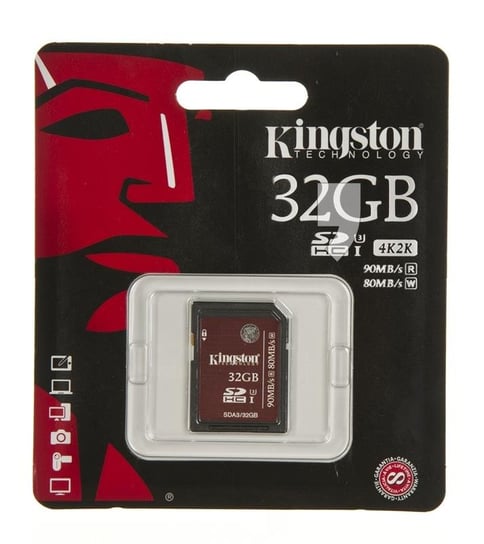 Karta pamięci KINGSTON SDA3/32GB, SDHC, 32 GB Kingston