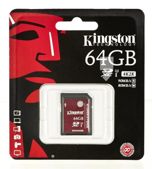 Karta pamięci KINGSTON SDA3/64GB, SDXC, 64 GB Kingston