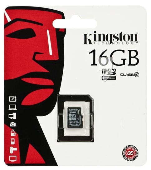 Karta pamięci KINGSTON SDC10/16GBSP, MicroSDHC, 16 GB Kingston