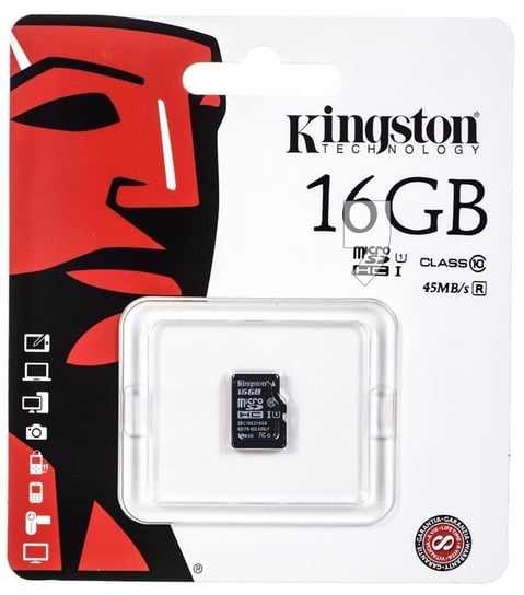 Karta pamięci KINGSTON SDC10G2/16GBSP, MicroSDHC, 16 GB Kingston