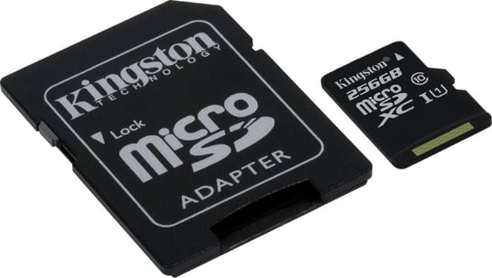 Karta pamięci KINGSTON SDC10G2/256GB, MicroSDXC, 256 GB + adapter Kingston