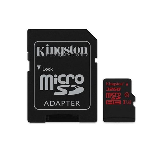 Karta pamięci KINGSTON SDCA3/32GB, MicroSDHC, 32 GB + adapter Kingston