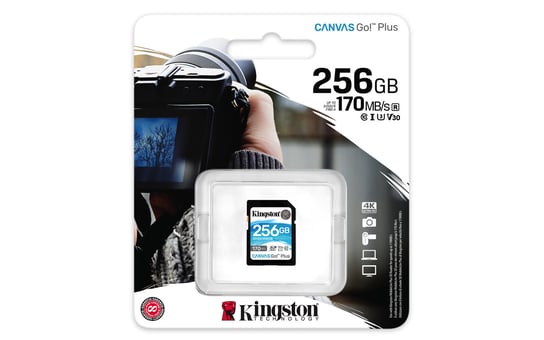 Karta pamięci, KINGSTON, SDXC Canvas Go Plus 256GB Kingston