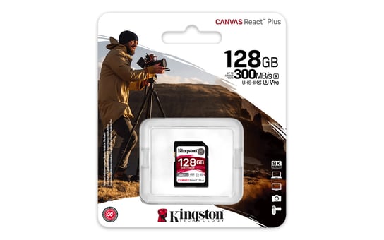 Karta pamięci, KINGSTON, SDXC Canvas React Plus 128GB Kingston