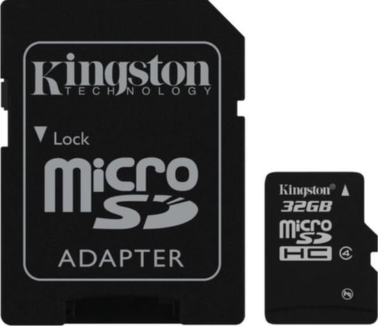 Karta pamięci Kingston Secure Digital micro SDHC 32GB Class 4 +adapter Kingston