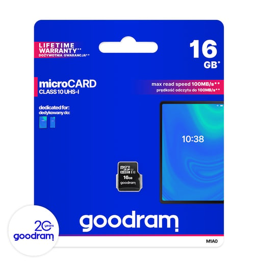Karta pamięci micro SD GOODRAM 16GB CLASS 10 UHS-I Art